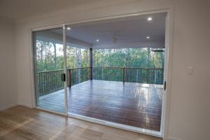 big sliding door and balcony